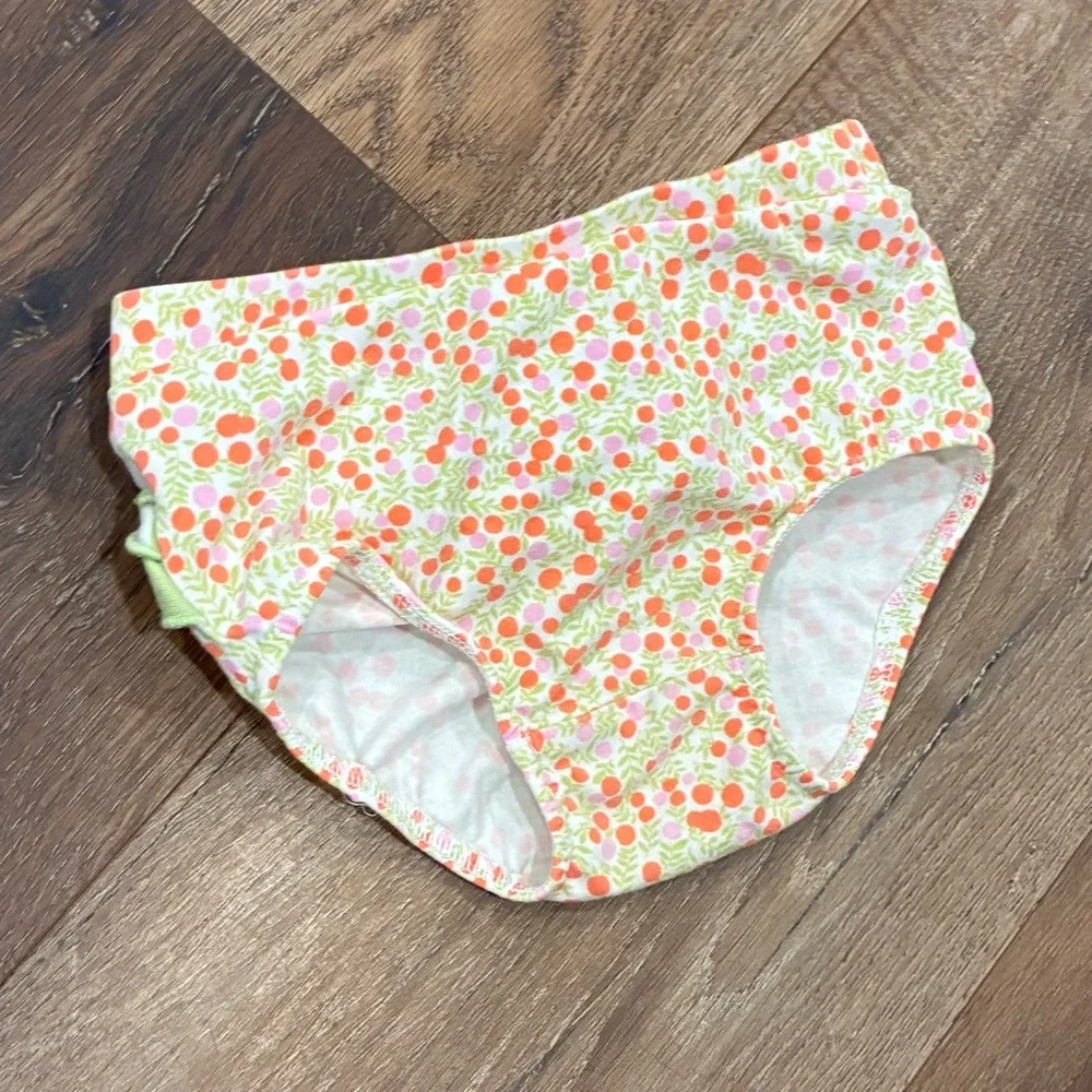 Matilda Jane Hello Lovely Sweetly Striped Orange Diaper Cover Bloomers 6-12m
